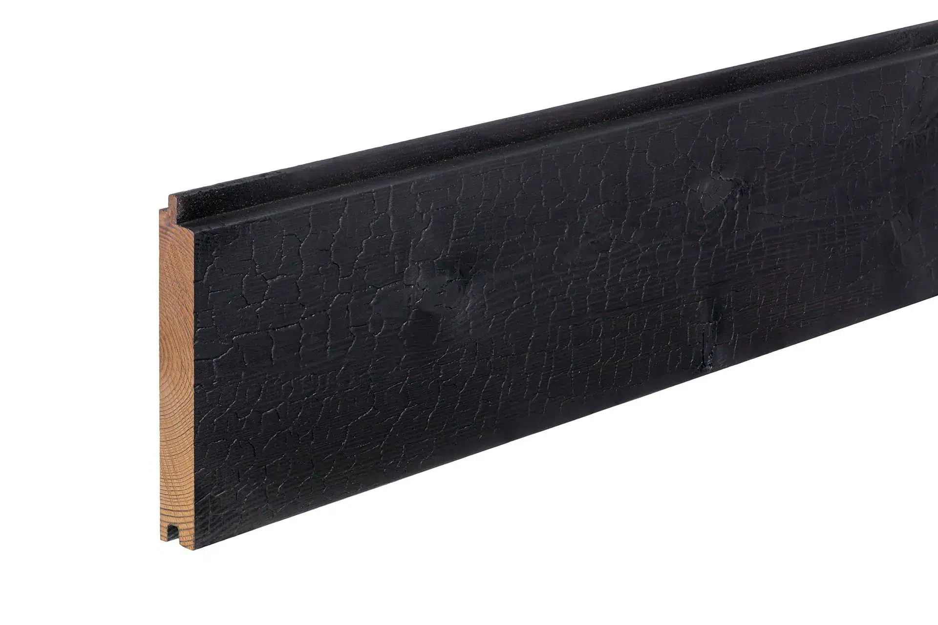 Thermory® Ignite Spruce C24 Cladding Black 131 x 20mm